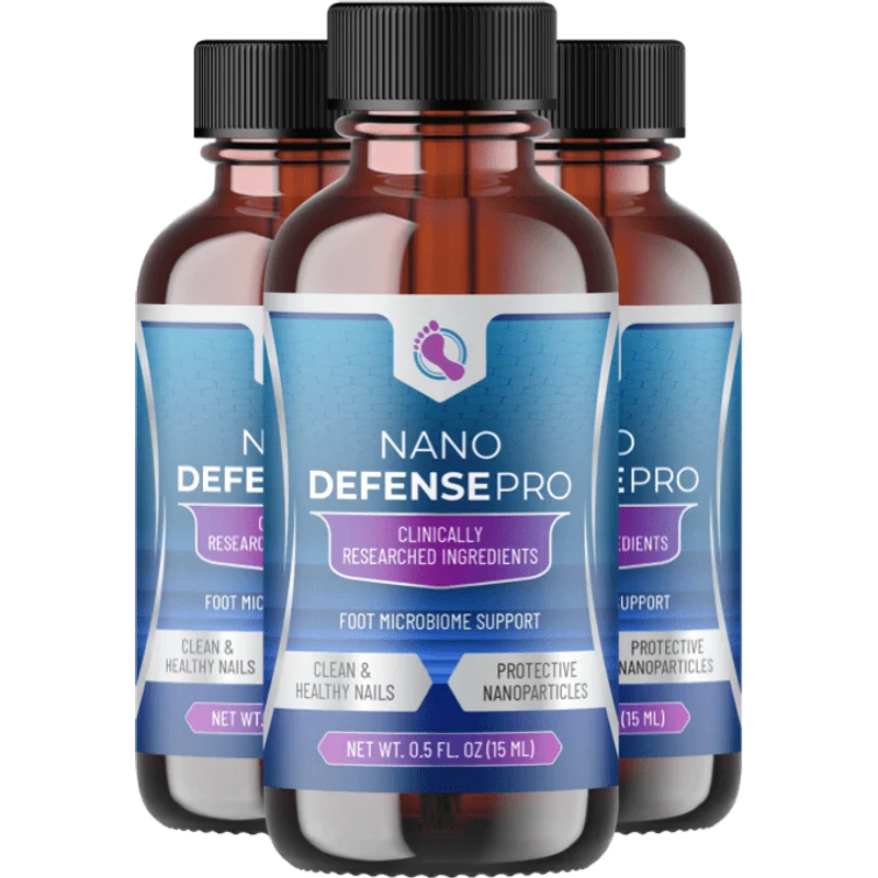 NanoDefense Pro Nail Skin Health Relief Supplement — 3 Bottle / 90 Day Pack