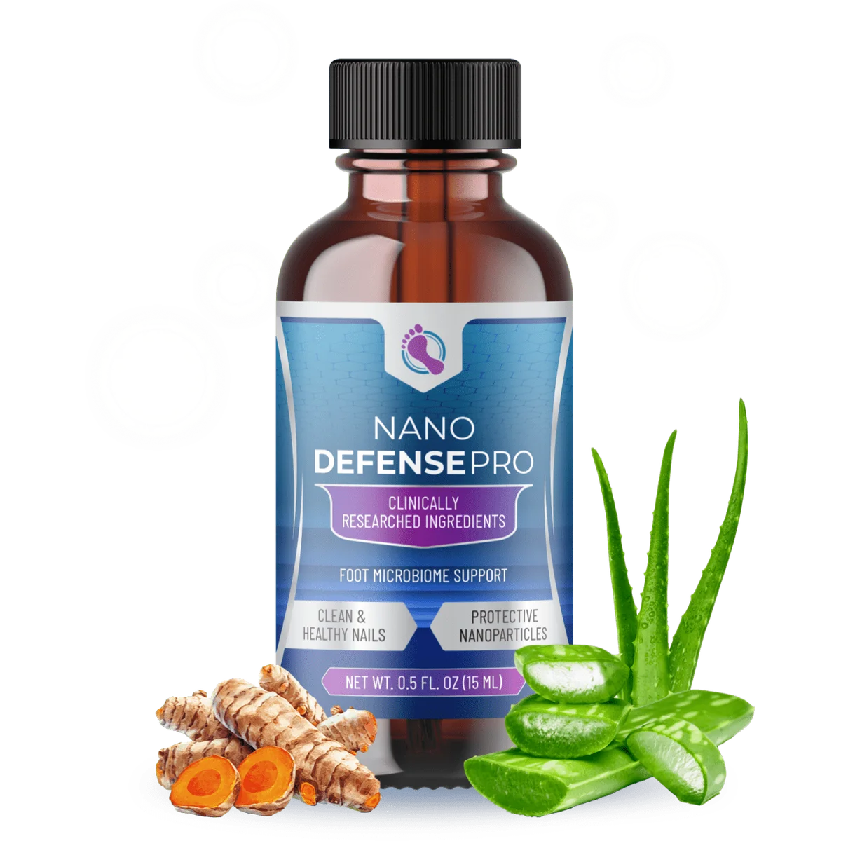 NanoDefense Pro Nail Skin Health Relief Supplement — Front Label